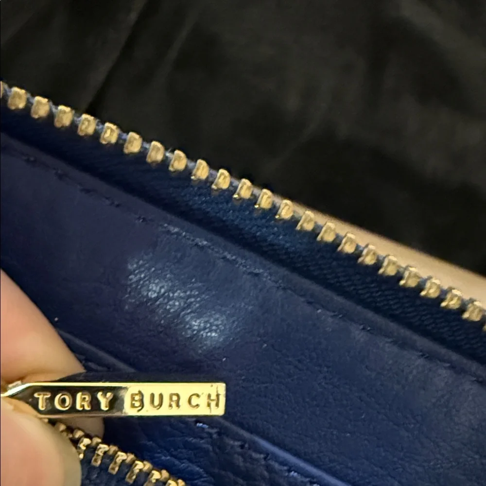 Tory Burch Royal Blue Zip Wallet - Picture 5 of 6